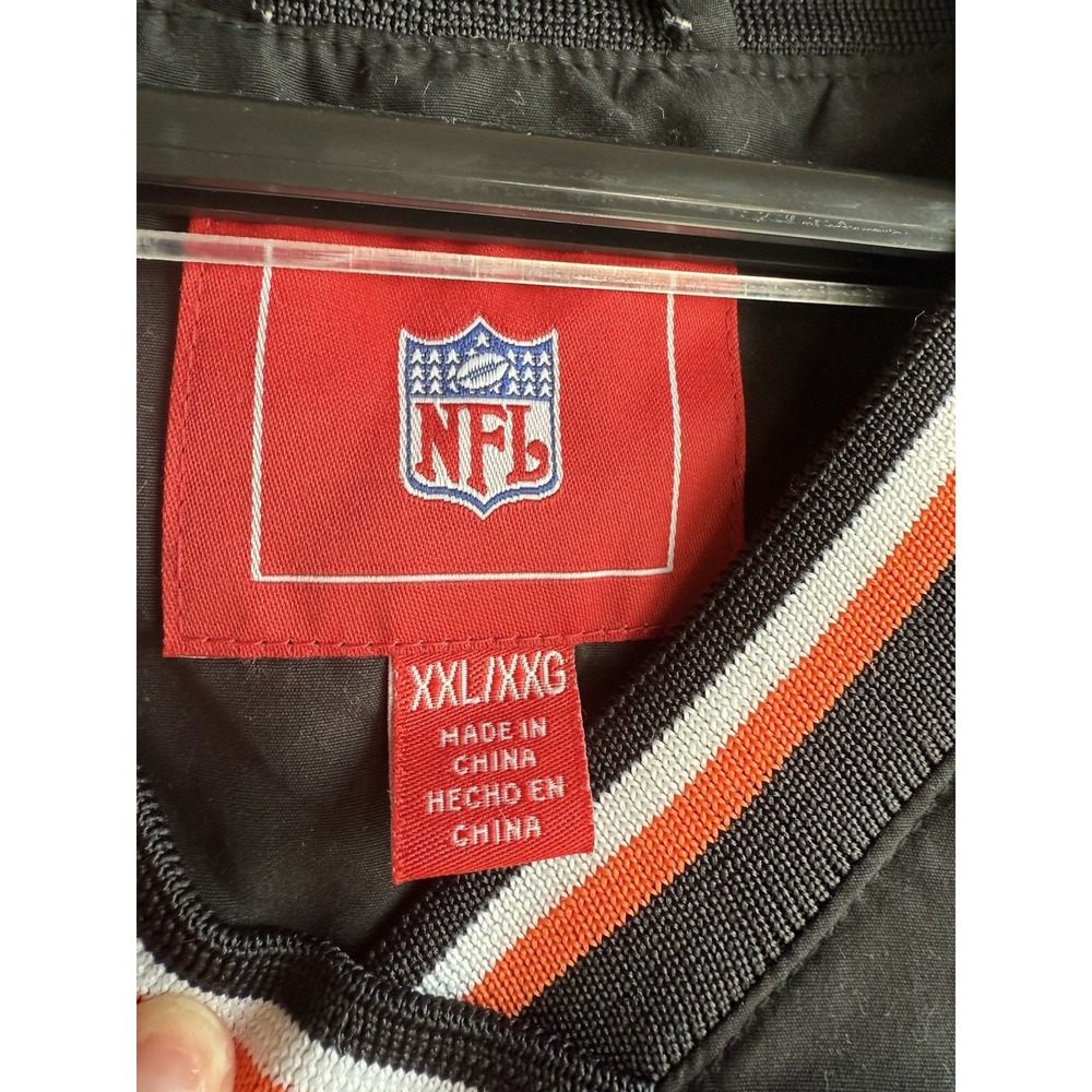 Bengals Pullover Windbreaker NFL 2XL Orange And Black - Picture 2 of 3